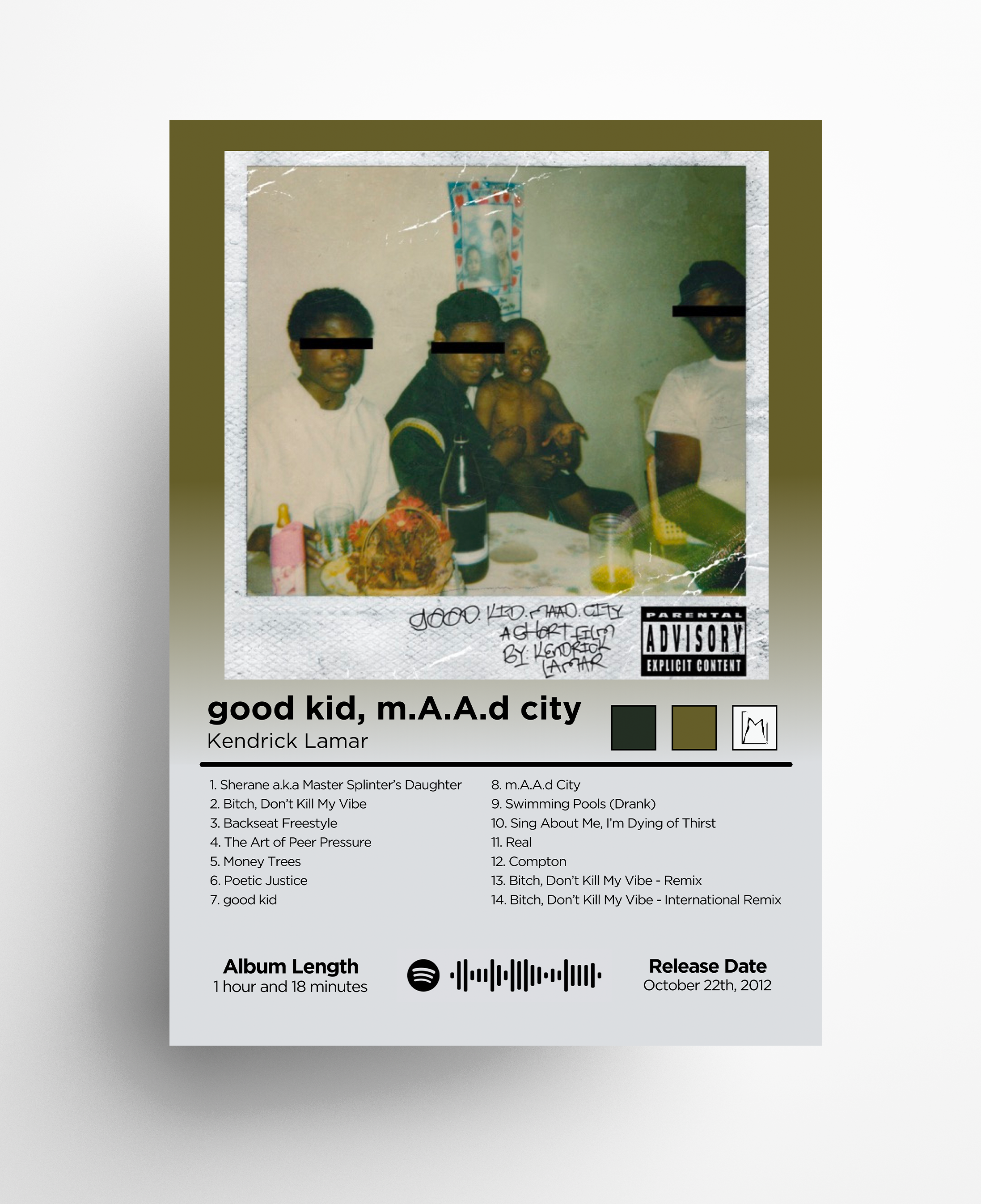 good kid, m.A.A.d city (Kendrick Lamar)